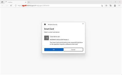 the smart card cannot perform the requested operation chrome|Windows will not pass smart card information to browsers.